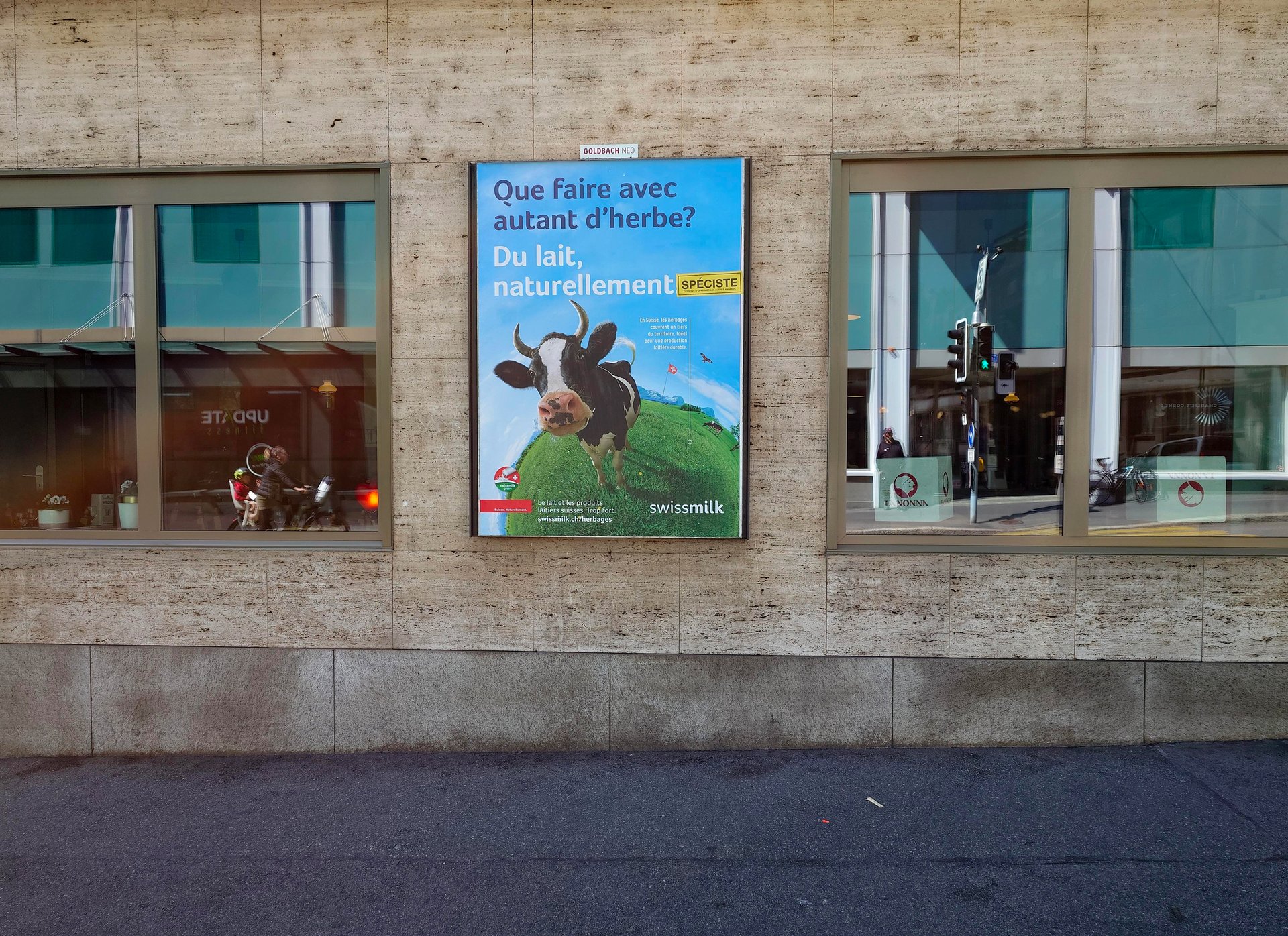 Swissmilk autocollant rue Lausanne